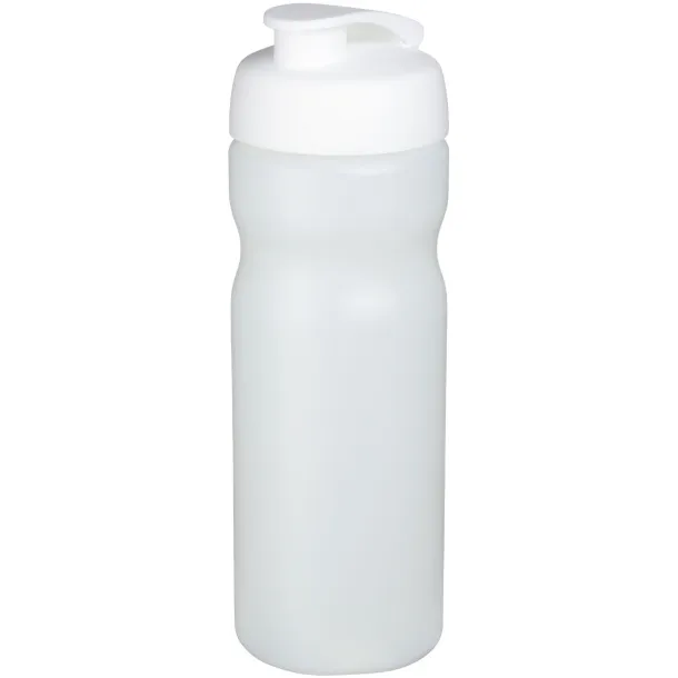 Baseline® Plus 650 ml flip lid sport bottle - Unbranded White White