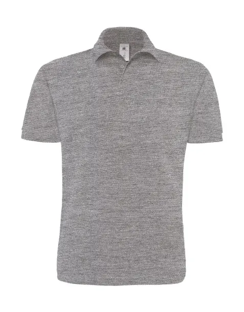  Piqué polo majica, 230 g/m² - B&C Heather Grey
