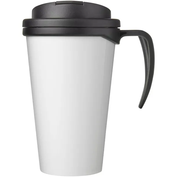 Brite-Americano Grande 350 ml mug with spill-proof lid Solid black Solid black