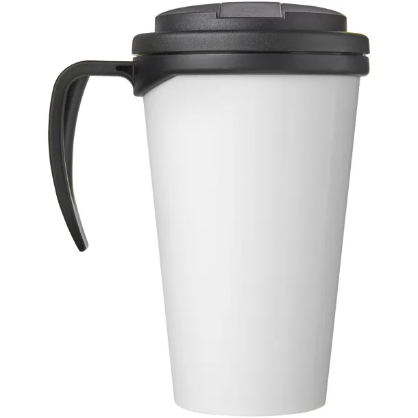 Brite-Americano Grande 350 ml mug with spill-proof lid Solid black Solid black