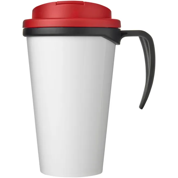 Brite-Americano Grande 350 ml mug with spill-proof lid Solid black Red