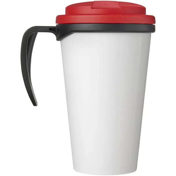 Brite-Americano Grande 350 ml mug with spill-proof lid Solid black Red