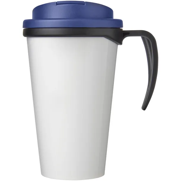 Brite-Americano Grande 350 ml mug with spill-proof lid Solid black Blue