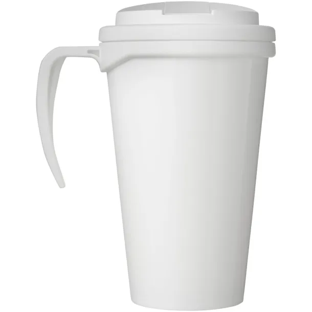 Brite-Americano Grande 350 ml mug with spill-proof lid - Unbranded White