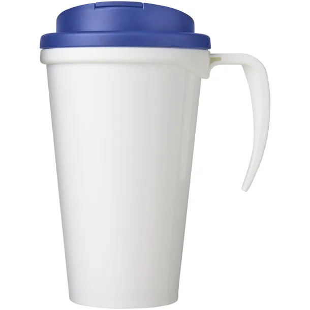 Brite-Americano Grande 350 ml mug with spill-proof lid - Unbranded White Blue