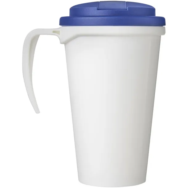 Brite-Americano Grande 350 ml mug with spill-proof lid - Unbranded White Blue