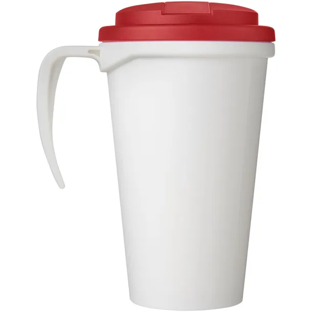 Brite-Americano Grande 350 ml mug with spill-proof lid - Unbranded White Red