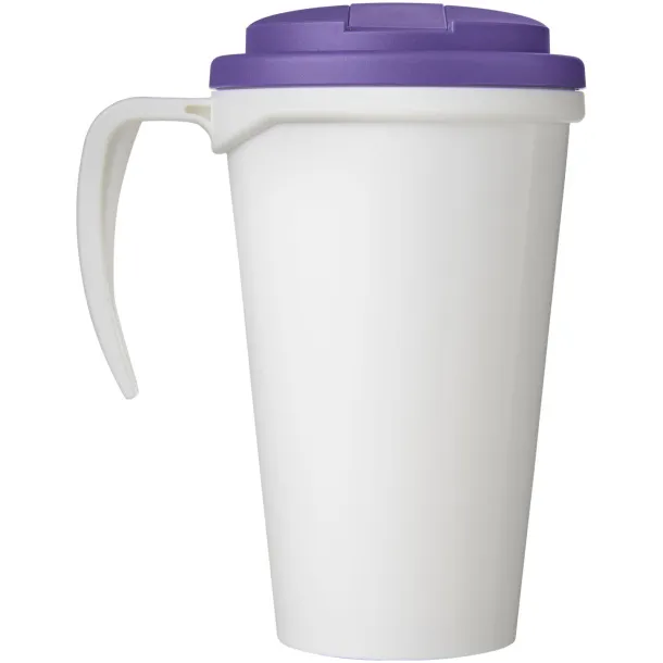 Brite-Americano Grande 350 ml mug with spill-proof lid - Unbranded White Purple