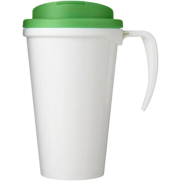 Brite-Americano Grande 350 ml mug with spill-proof lid - Unbranded White Green