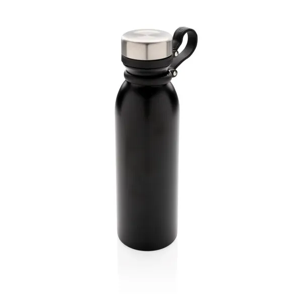  Copper vacuum insulated bottle with carry loop - XD Collection Black 