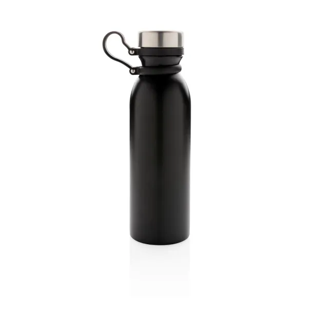  Copper vacuum insulated bottle with carry loop - XD Collection Black 