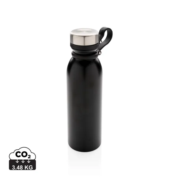  Copper vacuum insulated bottle with carry loop - XD Collection Black 