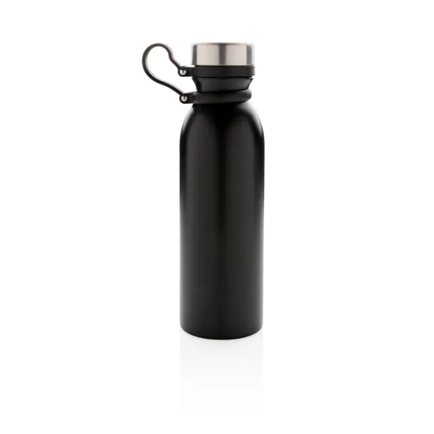  Copper vacuum insulated bottle with carry loop - XD Collection Black 