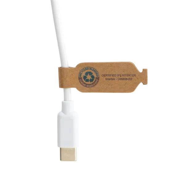  RCS recycled plastic Ontario 6-in-1 round cable - XD Collection White 