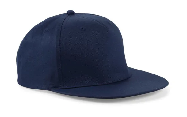  5 Panel Snapback Rapper Cap - Beechfield French Navy