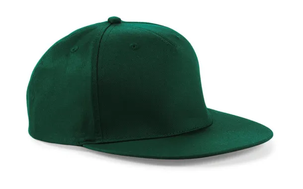  5 Panel Snapback Rapper Cap - Beechfield Bottle Green