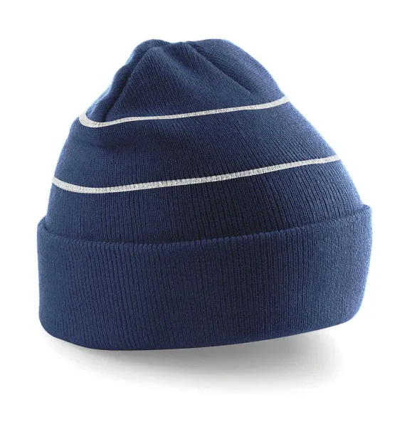  Enhanced-Viz Knitted Hat - Beechfield French Navy