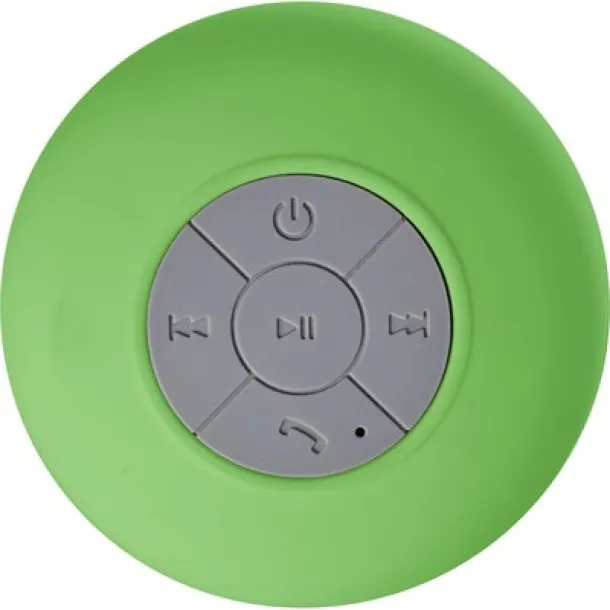  Wireless speaker 2W with suction cup lime green