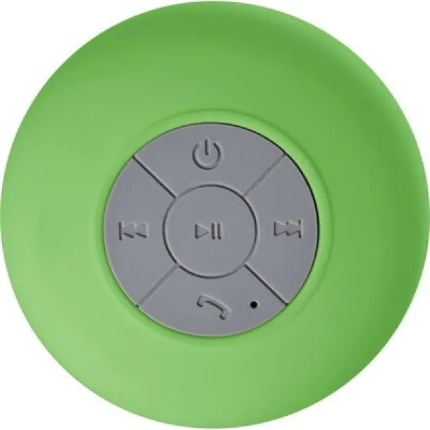  Wireless speaker 2W with suction cup lime green