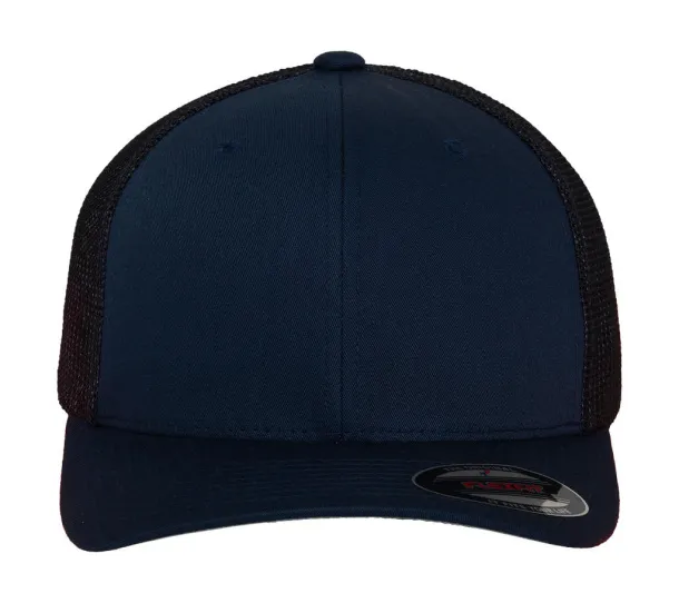  Mesh Cotton Twill Trucker Cap - 6 panels - Flexfit Navy