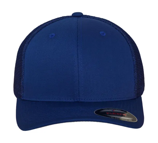  Mesh Cotton Twill Trucker Cap - 6 panels - Flexfit Royal