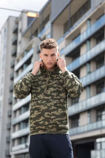  CAMO HOODIE - Just Hoods Green Camo #33342E