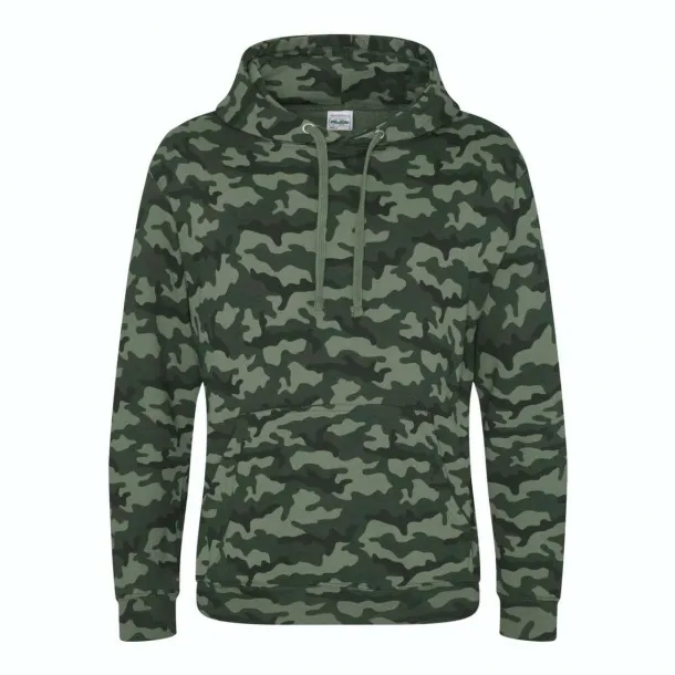 Kamuflažna hoodica, 280 g/m2 - Just Hoods Green Camo #33342E