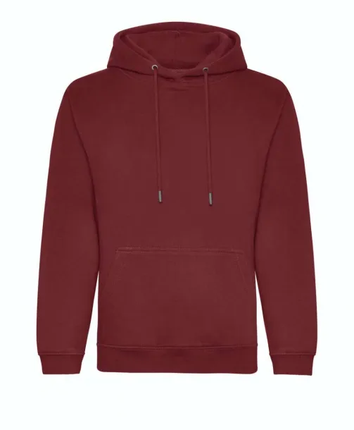  Organska hoodica - 280 g/m² - Just Hoods burgundac