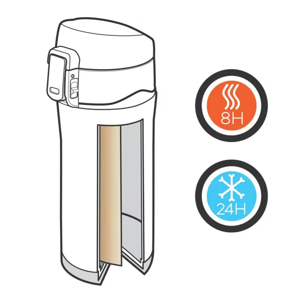  Swiss Peak Elite bakrena vakum šalica, 300 ml - Swiss Peak Crna
