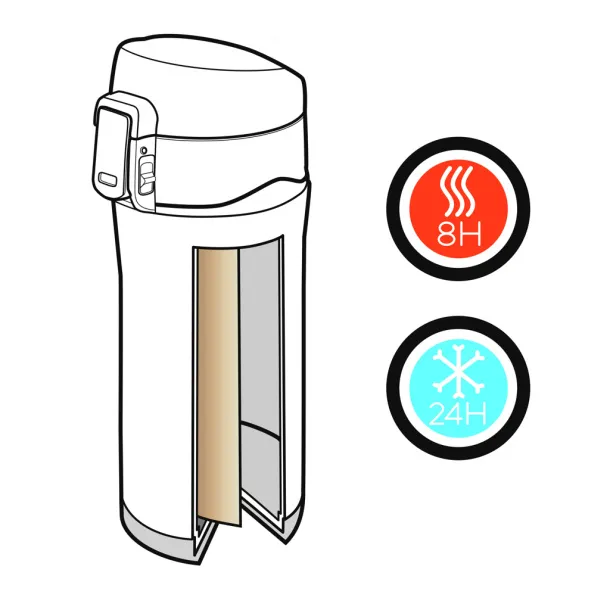  Swiss Peak Elite bakrena vakum šalica, 300 ml - Swiss Peak Crna