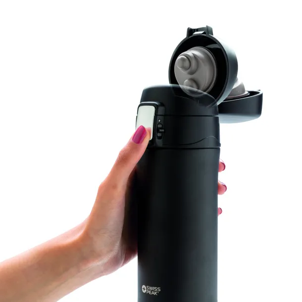  Swiss Peak Elite bakrena vakum šalica, 300 ml - Swiss Peak Crna