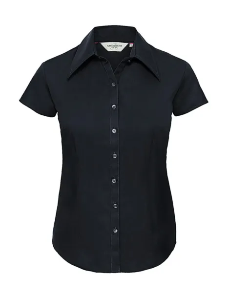  Ladies' Tencel® Fitted Shirt - Russell Collection Navy