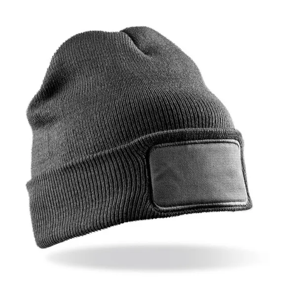  Double Knit Printers Beanie - Result Winter Essentials Siva