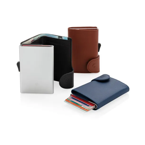  C-Secure RFID card holder & wallet - XD Collection Black Silver