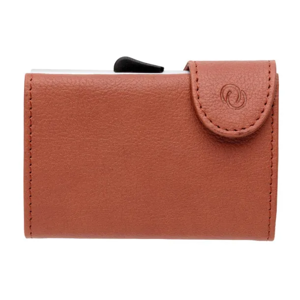  C-Secure RFID card holder & wallet - C-Secure Brown Silver