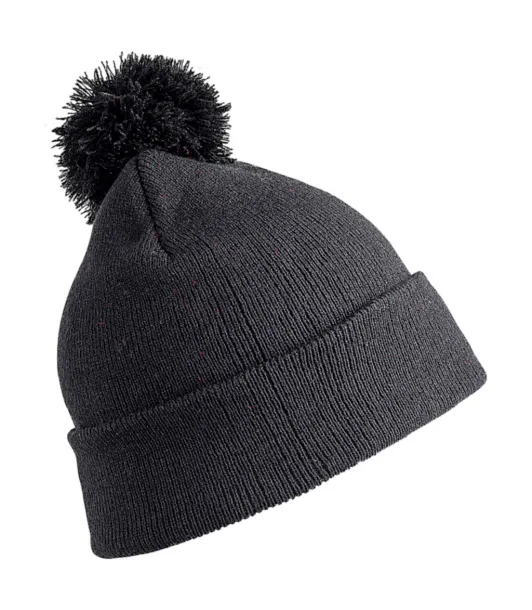  Dječja pom pom kapa - Result Winter Essentials Crna