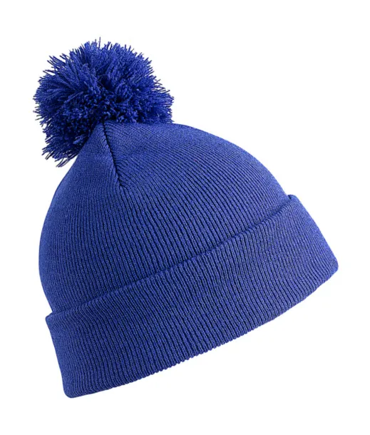  Dječja pom pom kapa - Result Winter Essentials Kraljevski plava