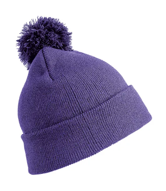  Dječja pom pom kapa - Result Winter Essentials Ljubičasta