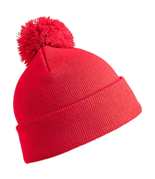  Dječja pom pom kapa - Result Winter Essentials Crvena