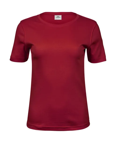  Ženska interlock kratka majica, 220 g/m² - Tee Jays Deep Red