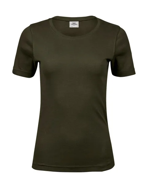  Ženska interlock kratka majica, 220 g/m² - Tee Jays Dark Olive