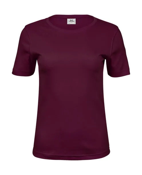  Ženska interlock kratka majica, 220 g/m² - Tee Jays Wine
