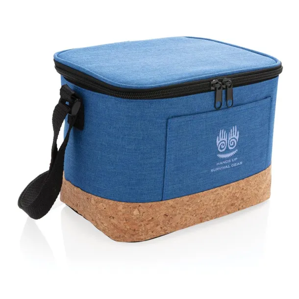  Two tone cooler bag with cork detail - XD Collection Blue 