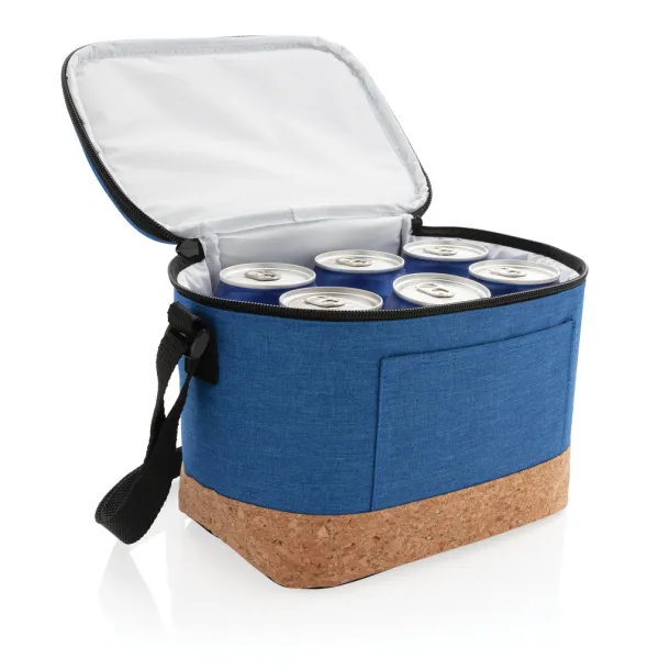  Two tone cooler bag with cork detail - XD Collection Blue 