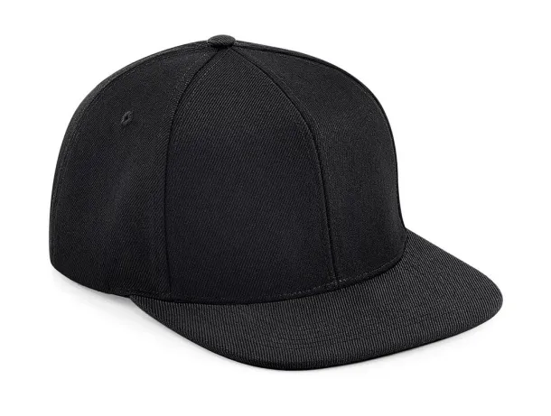  Original Flat Peak 6 Panel Snapback - Beechfield Black Black