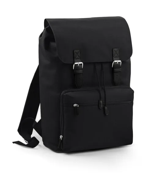  Vintage Laptop Backpack - Bagbase Black Black