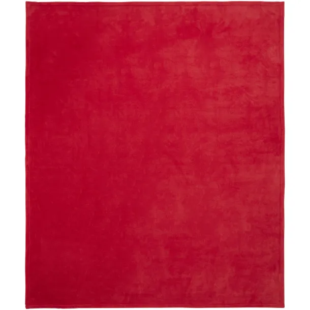 Bay extra soft coral fleece plaid blanket, 240 g/m2 Red