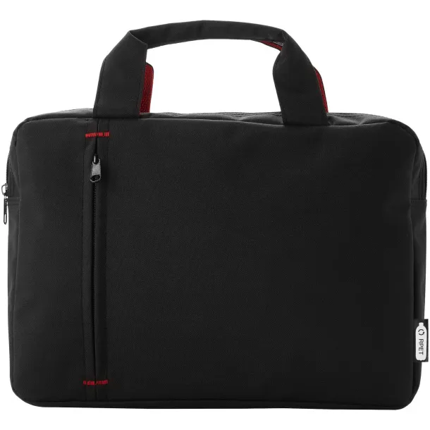 Detroit RPET conference bag Red Solid black