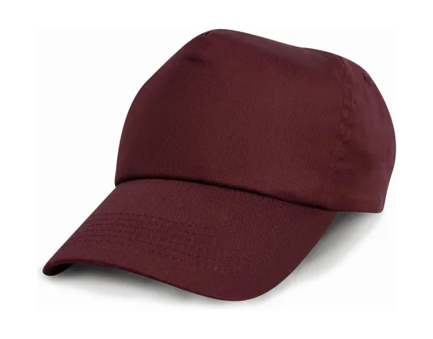  Kids Baseball Cap - Result Headwear Burgundy