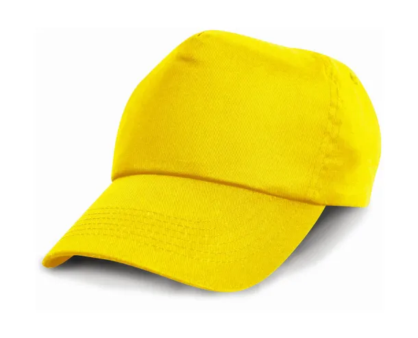  Kids Baseball Cap - Result Headwear Yellow